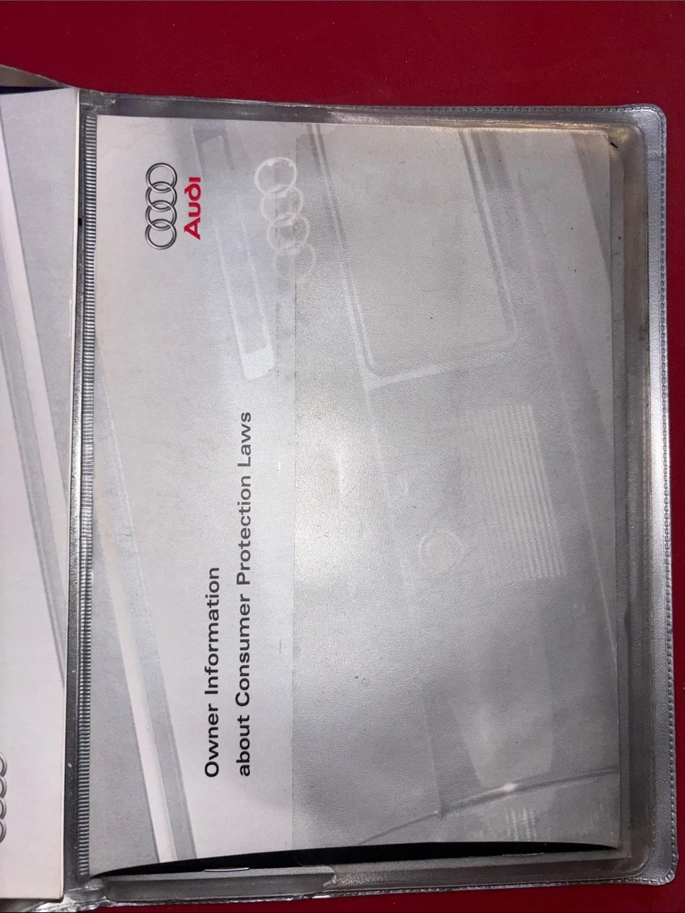 Audi 1999 maintenance book original